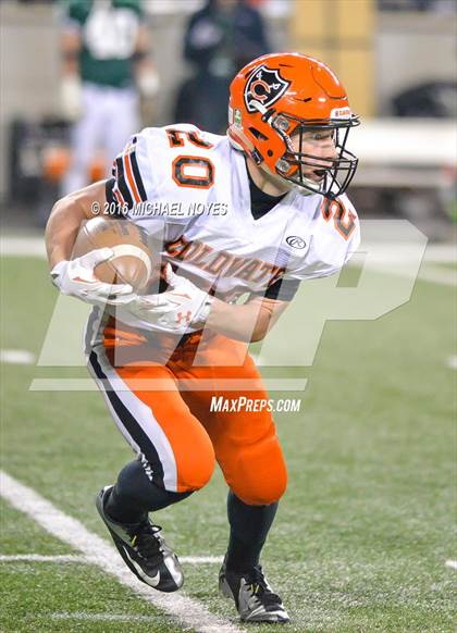 Thumbnail 2 in Canton Central Catholic vs. Coldwater (OHSAA Division V Final) photogallery.