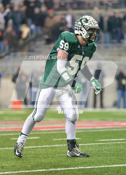 Thumbnail 2 in Canton Central Catholic vs. Coldwater (OHSAA Division V Final) photogallery.