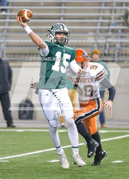 Thumbnail 2 in Canton Central Catholic vs. Coldwater (OHSAA Division V Final) photogallery.