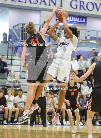 Thumbnail 3 in Corner Canyon vs. Timpview (5 for the Fight National Hoopfest) photogallery.