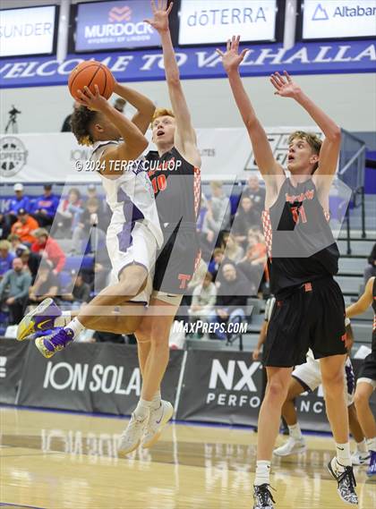 Thumbnail 3 in Corner Canyon vs. Timpview (5 for the Fight National Hoopfest) photogallery.