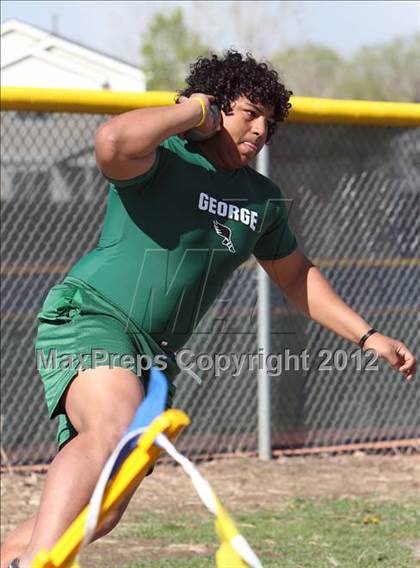 Thumbnail 2 in Mullen Runner's Roost Invitational (Boys Shot Put) photogallery.
