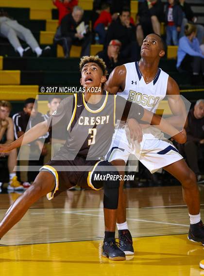 Thumbnail 2 in St. John Bosco vs. Crespi (The Classic at Damien) photogallery.