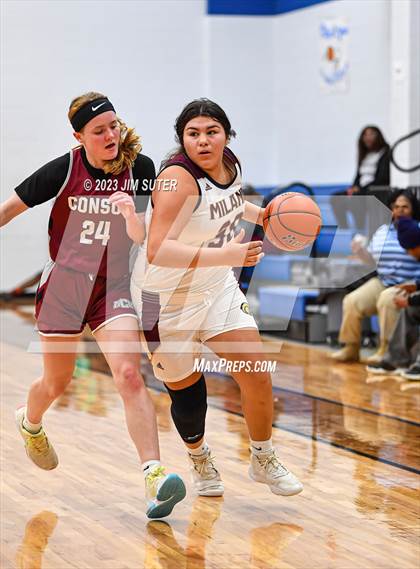 Thumbnail 3 in A&M Consolidated vs Milano (Cotton Christmas Classic) photogallery.