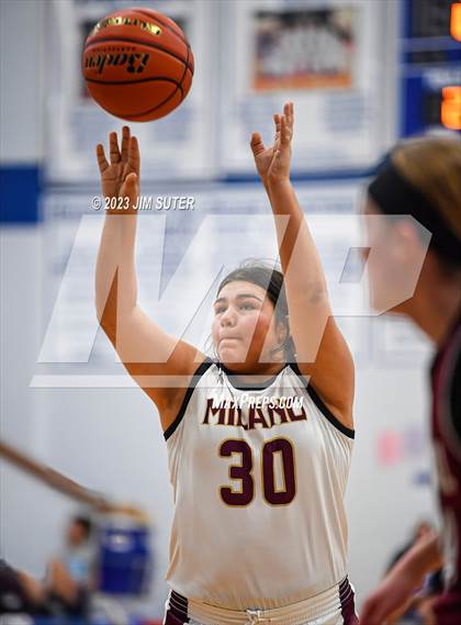Thumbnail 3 in A&M Consolidated vs Milano (Cotton Christmas Classic) photogallery.
