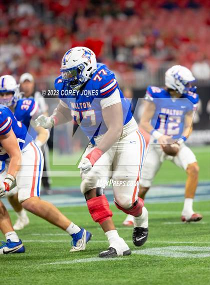 Thumbnail 2 in Milton vs Walton (GHSA 7A State Championship) photogallery.
