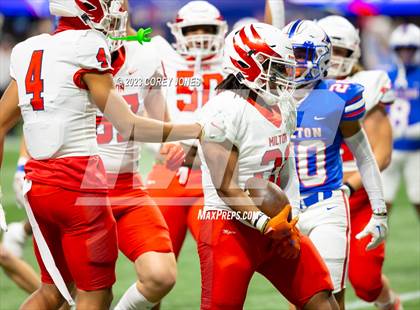 Thumbnail 2 in Milton vs Walton (GHSA 7A State Championship) photogallery.