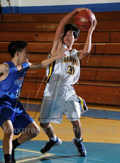 Thumbnail 1 in Alhambra vs San Gabriel (San Marino Tournament) photogallery.