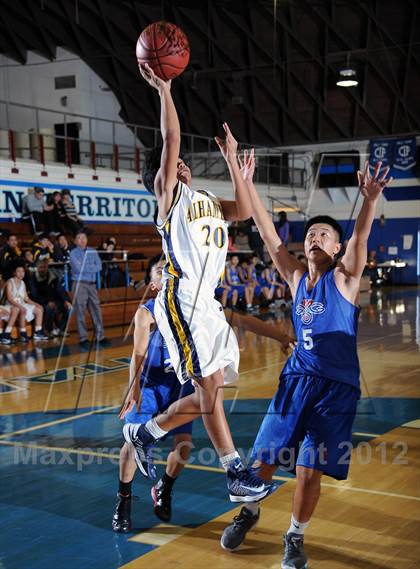 Thumbnail 1 in Alhambra vs San Gabriel (San Marino Tournament) photogallery.
