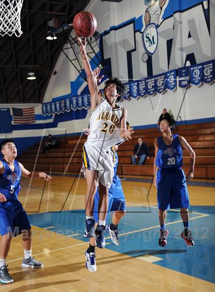 Thumbnail 3 in Alhambra vs San Gabriel (San Marino Tournament) photogallery.