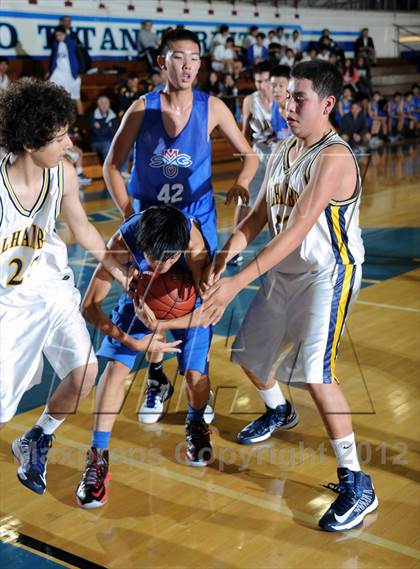 Thumbnail 1 in Alhambra vs San Gabriel (San Marino Tournament) photogallery.