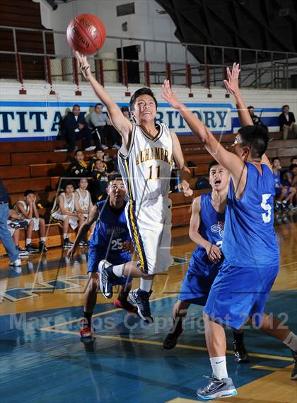 Thumbnail 2 in Alhambra vs San Gabriel (San Marino Tournament) photogallery.