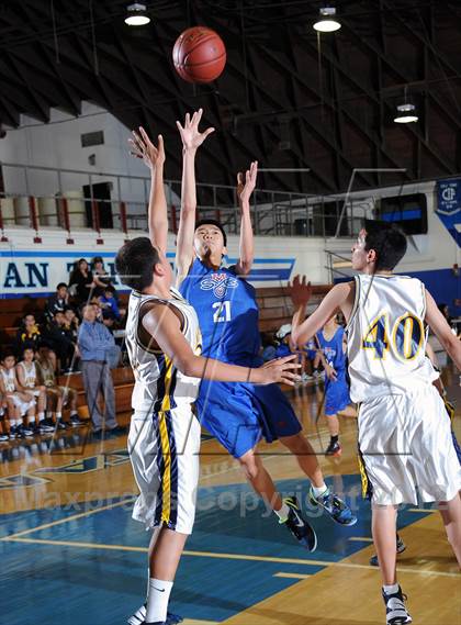 Thumbnail 1 in Alhambra vs San Gabriel (San Marino Tournament) photogallery.