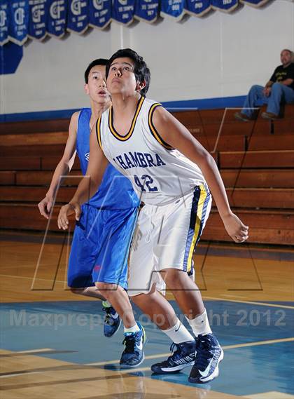 Thumbnail 1 in Alhambra vs San Gabriel (San Marino Tournament) photogallery.