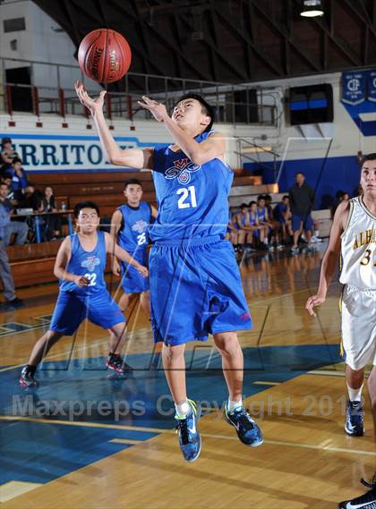 Thumbnail 1 in Alhambra vs San Gabriel (San Marino Tournament) photogallery.