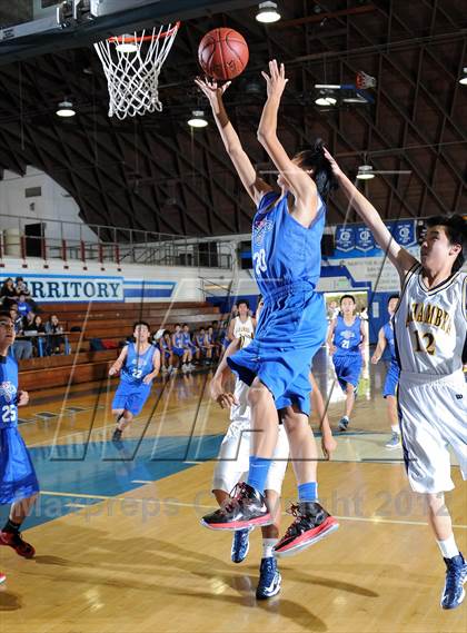 Thumbnail 1 in Alhambra vs San Gabriel (San Marino Tournament) photogallery.