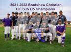 Photo from the gallery "Bradshaw Christian vs. Hughson (CIF SJS D5 Final)"