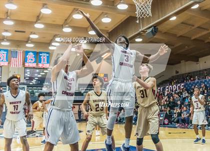 Thumbnail 3 in Modesto Christian vs. Salesian College Preparatory (MLK Classic at St. Mary's College) photogallery.