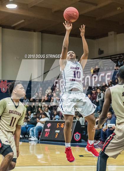 Thumbnail 1 in Modesto Christian vs. Salesian College Preparatory (MLK Classic at St. Mary's College) photogallery.