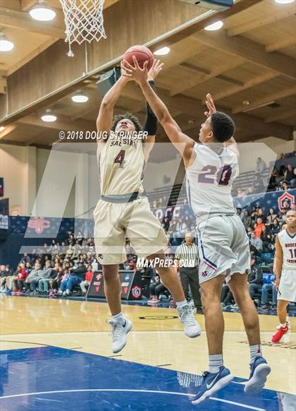 Thumbnail 2 in Modesto Christian vs. Salesian College Preparatory (MLK Classic at St. Mary's College) photogallery.