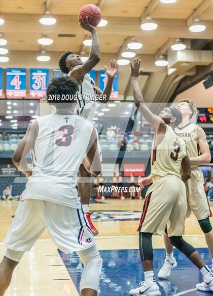 Thumbnail 3 in Modesto Christian vs. Salesian College Preparatory (MLK Classic at St. Mary's College) photogallery.