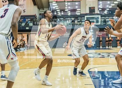 Thumbnail 2 in Modesto Christian vs. Salesian College Preparatory (MLK Classic at St. Mary's College) photogallery.