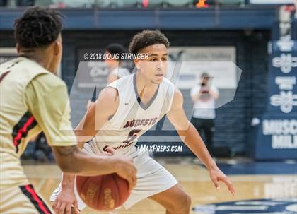 Thumbnail 1 in Modesto Christian vs. Salesian College Preparatory (MLK Classic at St. Mary's College) photogallery.