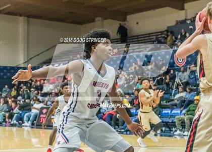 Thumbnail 3 in Modesto Christian vs. Salesian College Preparatory (MLK Classic at St. Mary's College) photogallery.