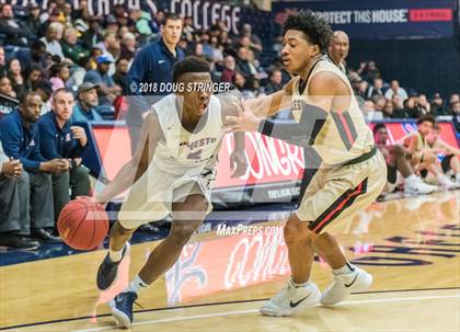 Thumbnail 3 in Modesto Christian vs. Salesian College Preparatory (MLK Classic at St. Mary's College) photogallery.