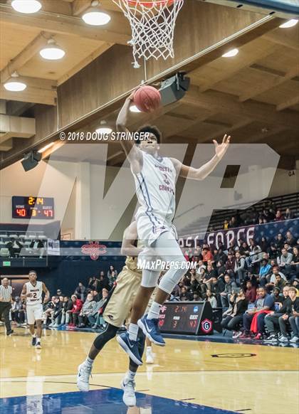 Thumbnail 3 in Modesto Christian vs. Salesian College Preparatory (MLK Classic at St. Mary's College) photogallery.