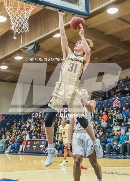 Thumbnail 3 in Modesto Christian vs. Salesian College Preparatory (MLK Classic at St. Mary's College) photogallery.