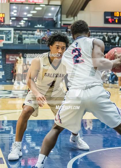 Thumbnail 2 in Modesto Christian vs. Salesian College Preparatory (MLK Classic at St. Mary's College) photogallery.