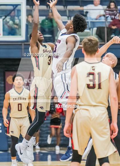 Thumbnail 1 in Modesto Christian vs. Salesian College Preparatory (MLK Classic at St. Mary's College) photogallery.