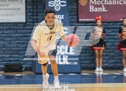 Thumbnail 2 in Modesto Christian vs. Salesian College Preparatory (MLK Classic at St. Mary's College) photogallery.
