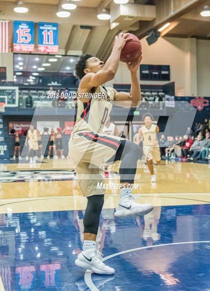 Thumbnail 2 in Modesto Christian vs. Salesian College Preparatory (MLK Classic at St. Mary's College) photogallery.
