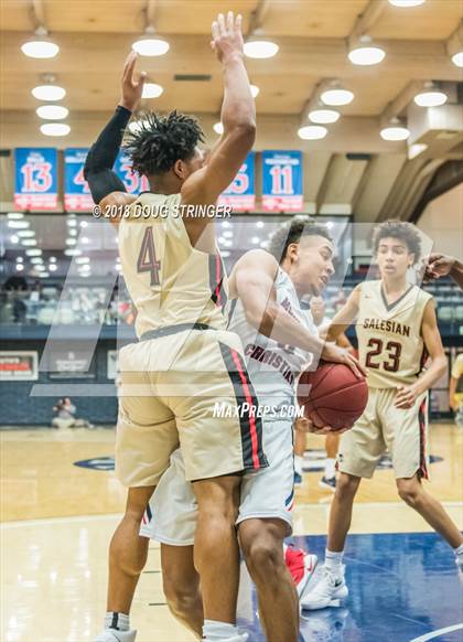 Thumbnail 3 in Modesto Christian vs. Salesian College Preparatory (MLK Classic at St. Mary's College) photogallery.
