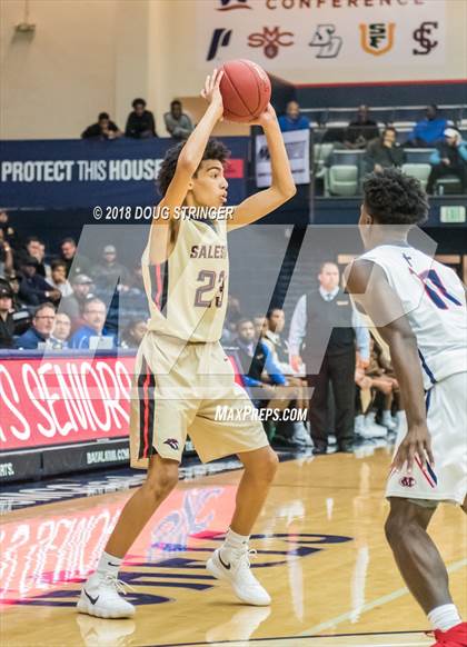 Thumbnail 1 in Modesto Christian vs. Salesian College Preparatory (MLK Classic at St. Mary's College) photogallery.