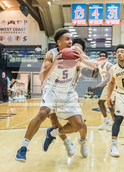 Thumbnail 2 in Modesto Christian vs. Salesian College Preparatory (MLK Classic at St. Mary's College) photogallery.
