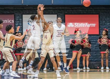Thumbnail 3 in Modesto Christian vs. Salesian College Preparatory (MLK Classic at St. Mary's College) photogallery.