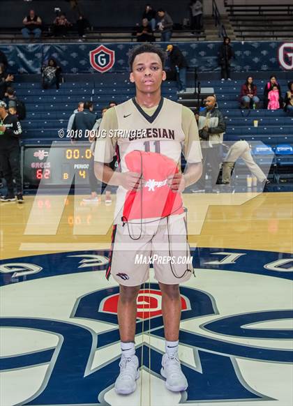 Thumbnail 1 in Modesto Christian vs. Salesian College Preparatory (MLK Classic at St. Mary's College) photogallery.