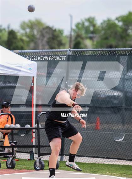 Thumbnail 3 in CHSAA Track & Field 4A Championships (Boys Shot Put) photogallery.
