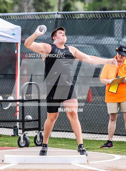 Thumbnail 2 in CHSAA Track & Field 4A Championships (Boys Shot Put) photogallery.