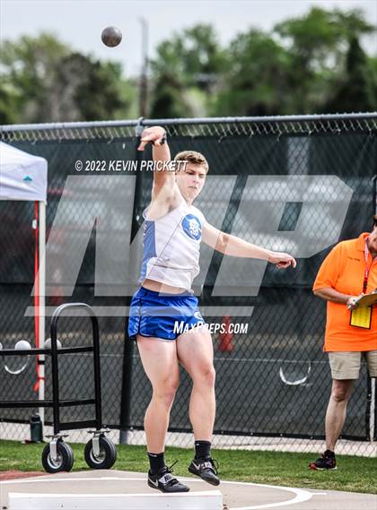 Thumbnail 2 in CHSAA Track & Field 4A Championships (Boys Shot Put) photogallery.