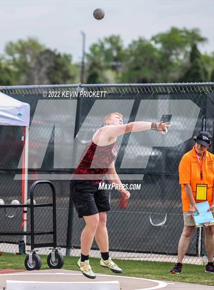 Thumbnail 2 in CHSAA Track & Field 4A Championships (Boys Shot Put) photogallery.