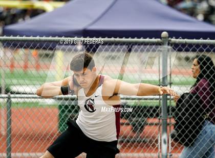 Thumbnail 2 in CIF NCS Track & Field Meet of Champions (Boys Shot Put) photogallery.