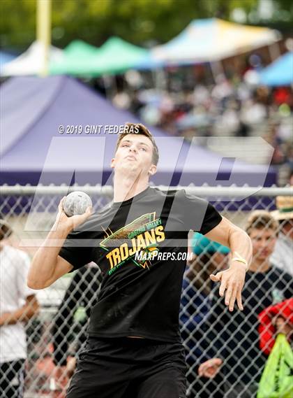 Thumbnail 2 in CIF NCS Track & Field Meet of Champions (Boys Shot Put) photogallery.