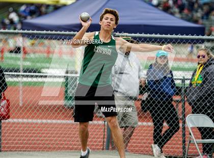 Thumbnail 2 in CIF NCS Track & Field Meet of Champions (Boys Shot Put) photogallery.