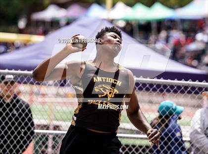 Thumbnail 3 in CIF NCS Track & Field Meet of Champions (Boys Shot Put) photogallery.