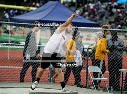 Thumbnail 3 in CIF NCS Track & Field Meet of Champions (Boys Shot Put) photogallery.