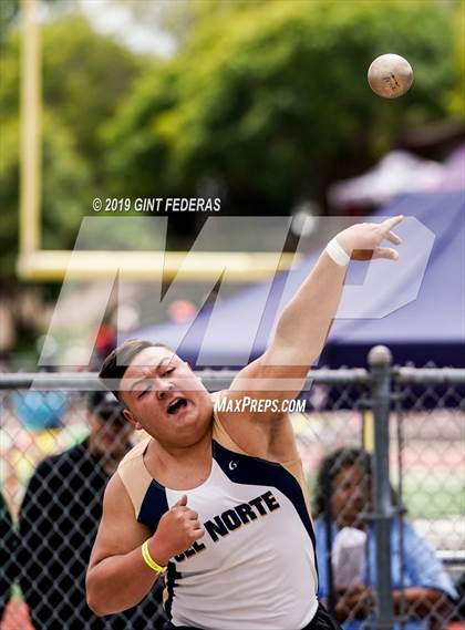 Thumbnail 3 in CIF NCS Track & Field Meet of Champions (Boys Shot Put) photogallery.